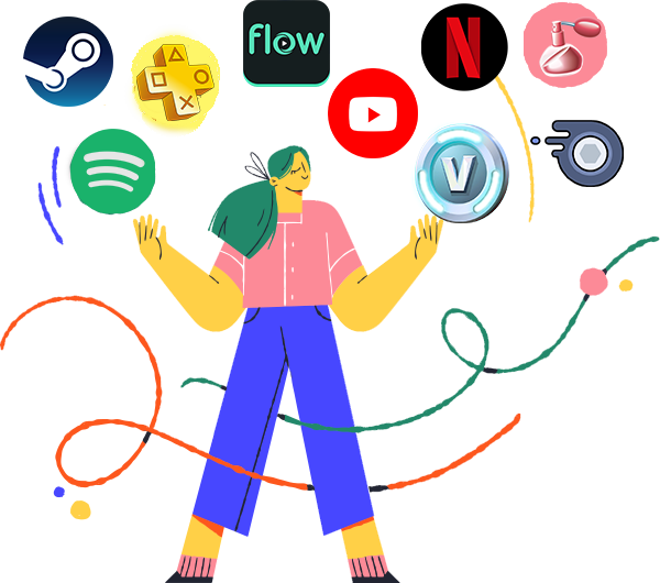 productos netflix flow youtube psplus playstationplus steam spotify fornite pavos nitro discord fragancia